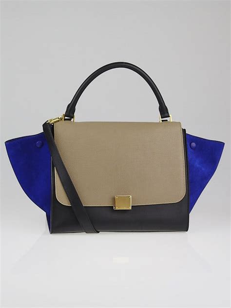 celine multicolor small trapeze bag|Small Trapeze bag in multicolour baby grained calfskin .